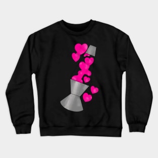 Heart lava lamp Crewneck Sweatshirt